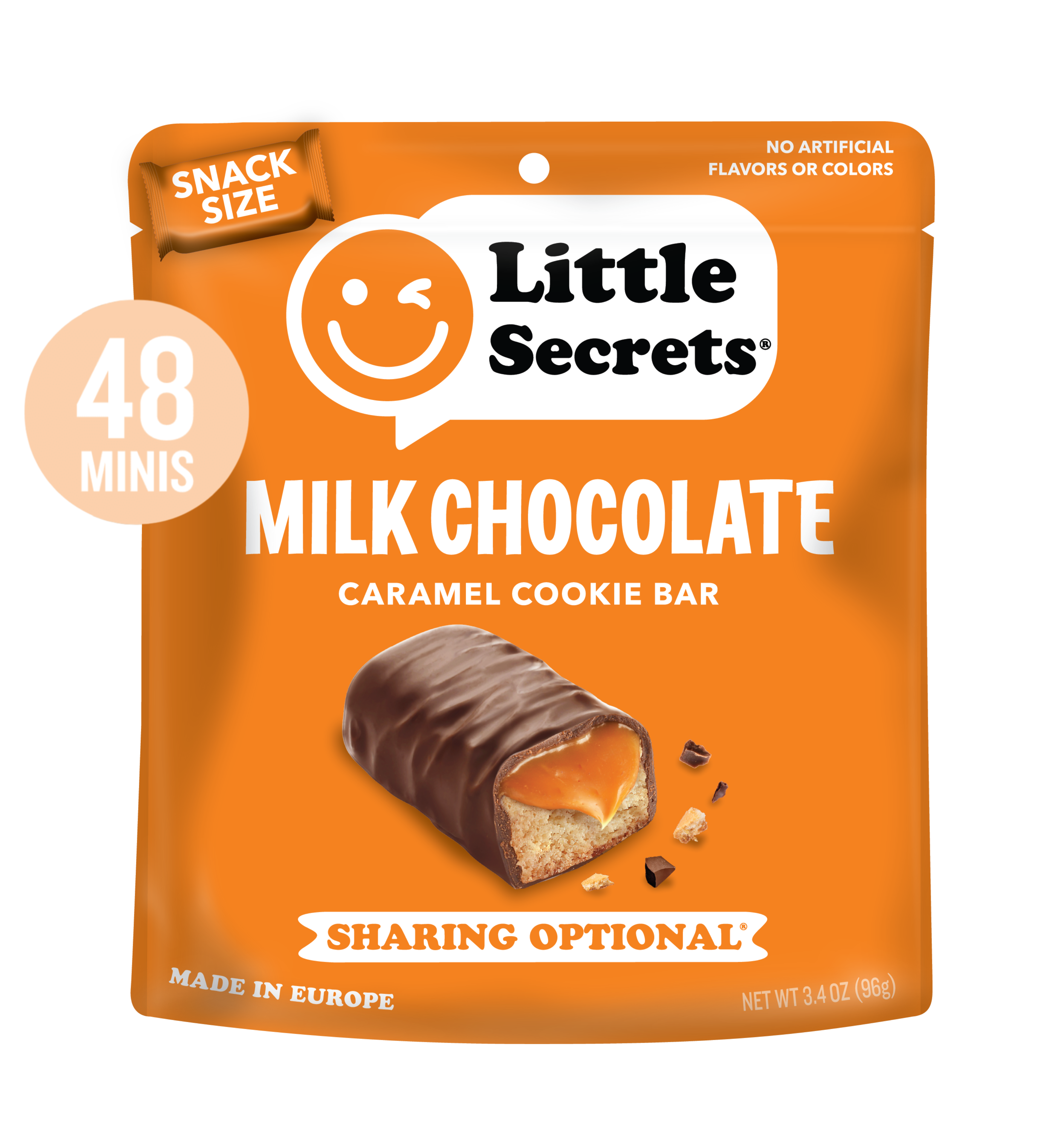 Mini Milk Chocolate Caramel Cookie Bars | Nothing Artificial