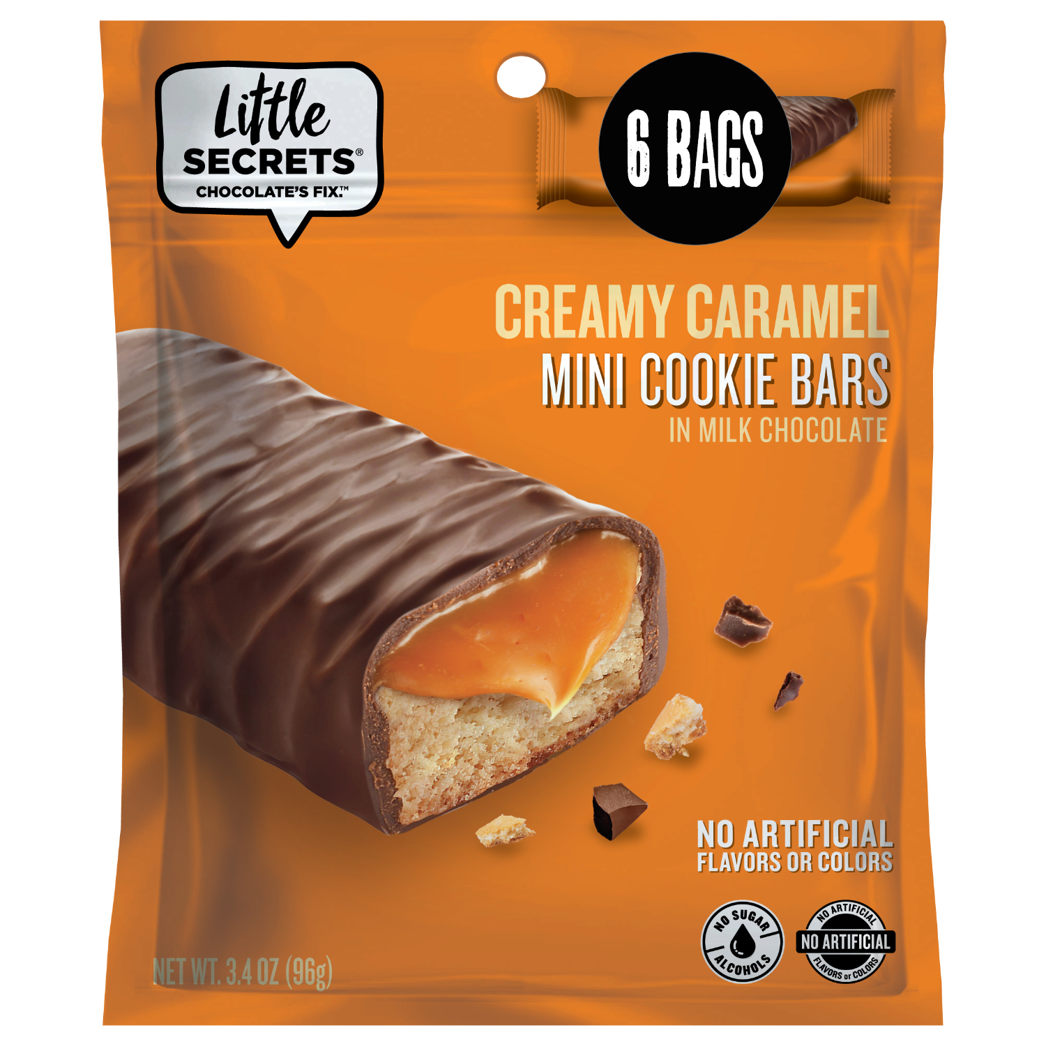 Mini Milk Chocolate Caramel Cookie Bars | Nothing Artificial | European