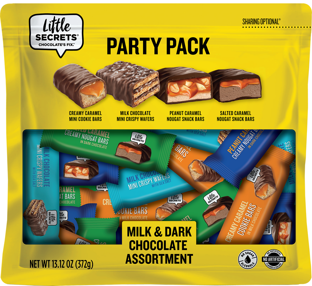 Mini Chocolate Bar Party Pack | 72ct | Milk & Dark Variety | Nothing Artificial | European Quality | Individually Wrapped