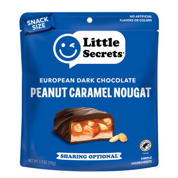 Peanut Caramel Nougat Snack Bars - Dark Chocolate