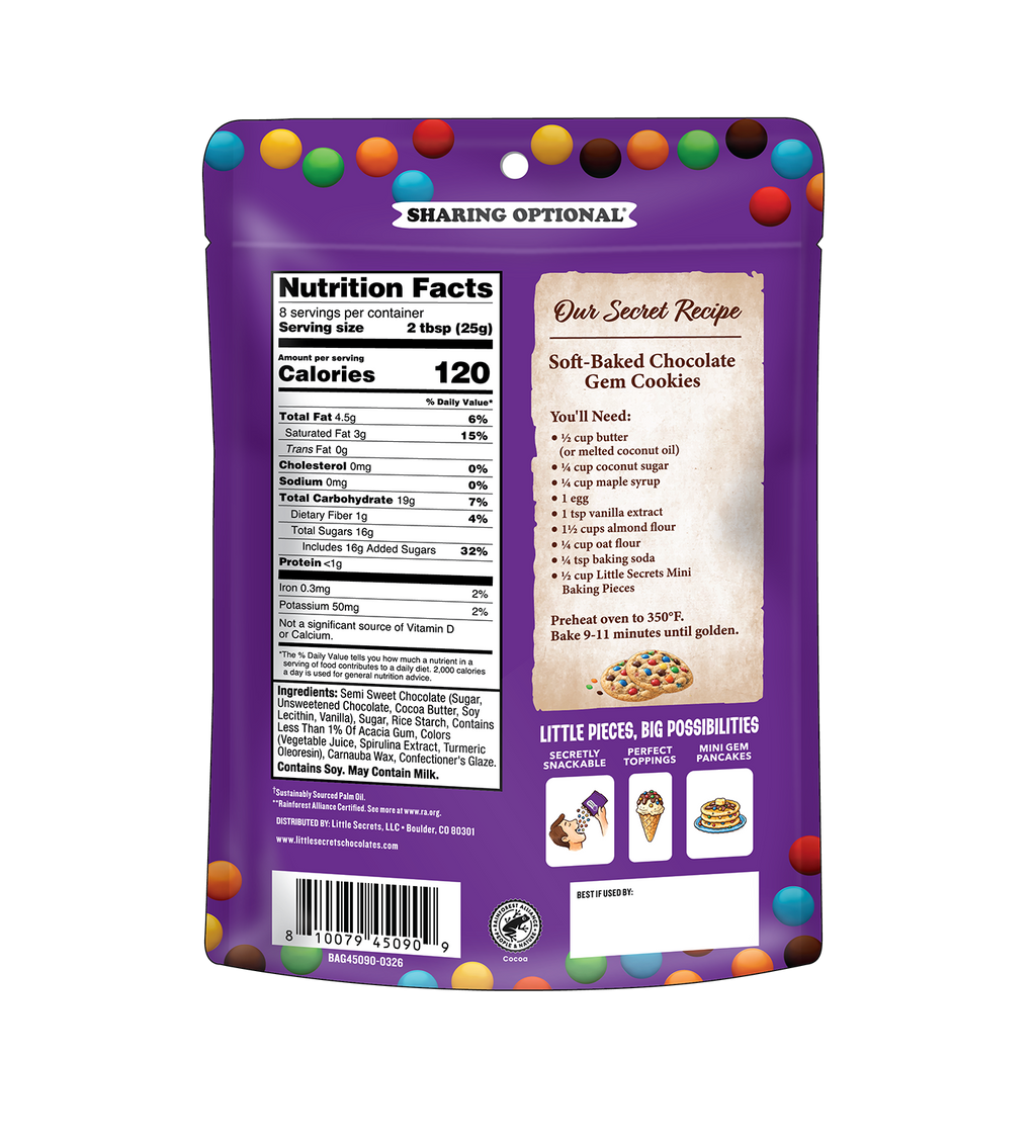 Mini Baking Pieces - Semi-sweet Chocolate