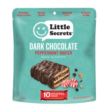 Peppermint Mini Wafers - Dark Chocolate 6 bags x 10 bars