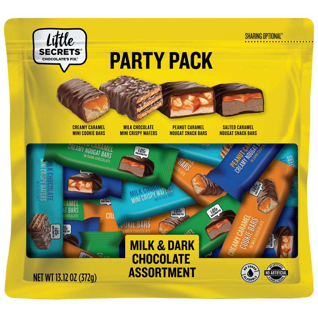 Mini Chocolate Bar Party Pack | 24pc |  Milk & Dark Variety | European Quality | Premium Natural Ingredients | Individually Wrapped