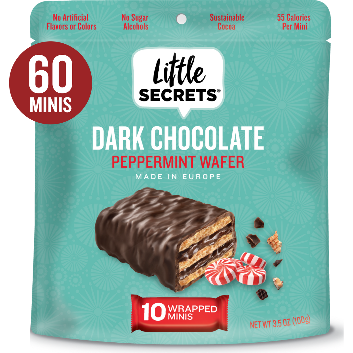 Peppermint Mini Wafers - Dark Chocolate