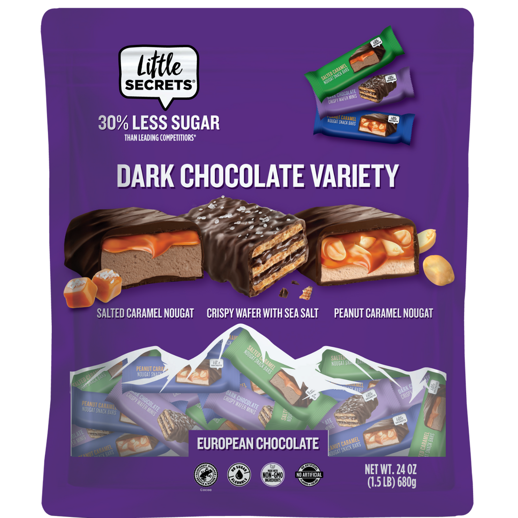 Mini Dark Chocolate Variety | 76pc | European Quality | Premium Natural Ingredients | Individually Wrapped