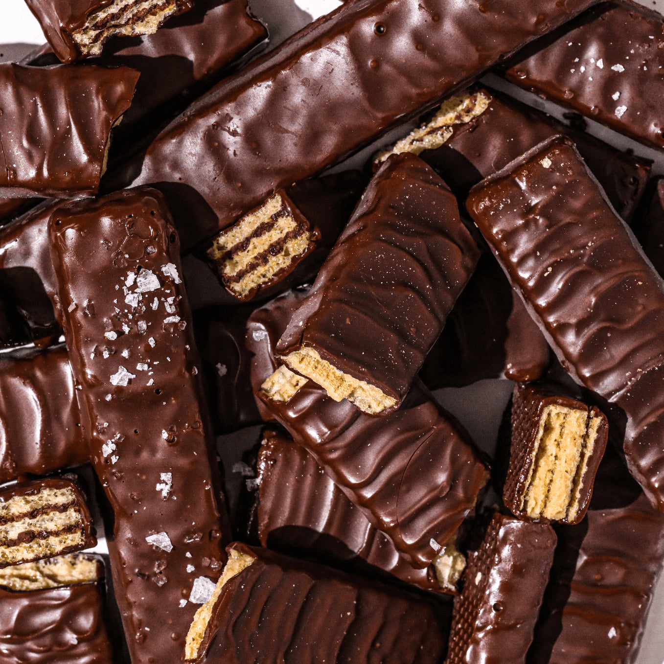 Dark Chocolate Sea Salt Wafer Twin Bars