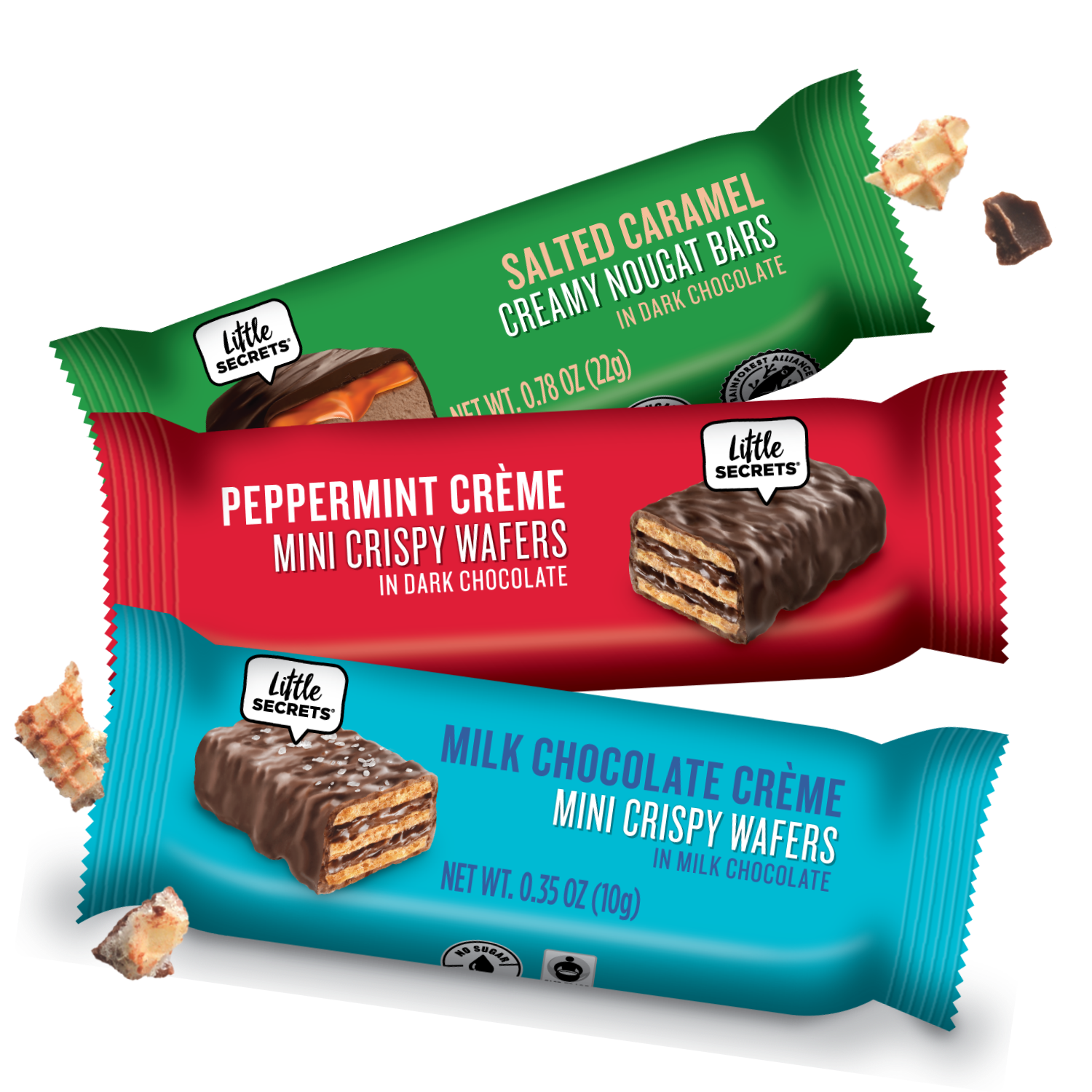 Little Secrets - Dark Chocolate Crispy Wafers