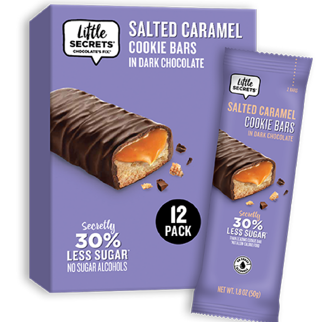 Dark Chocolate Caramel Cookie Twin Bars | 12pk |  European Quality | Premium Natural Ingredients